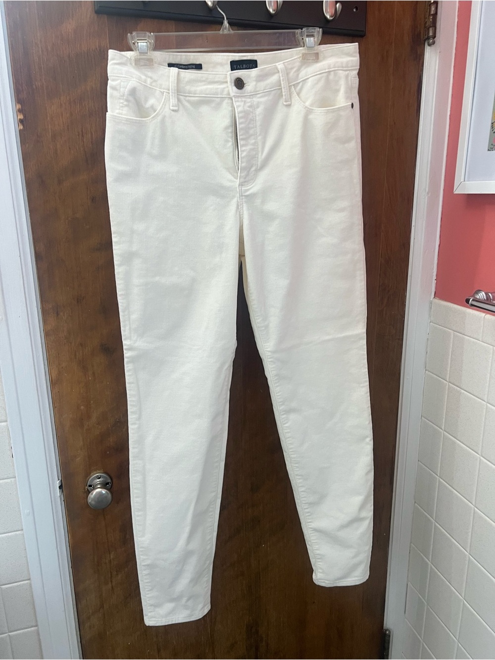 Talbots Cream Straight-Leg Jeans - Picture 6 of 7